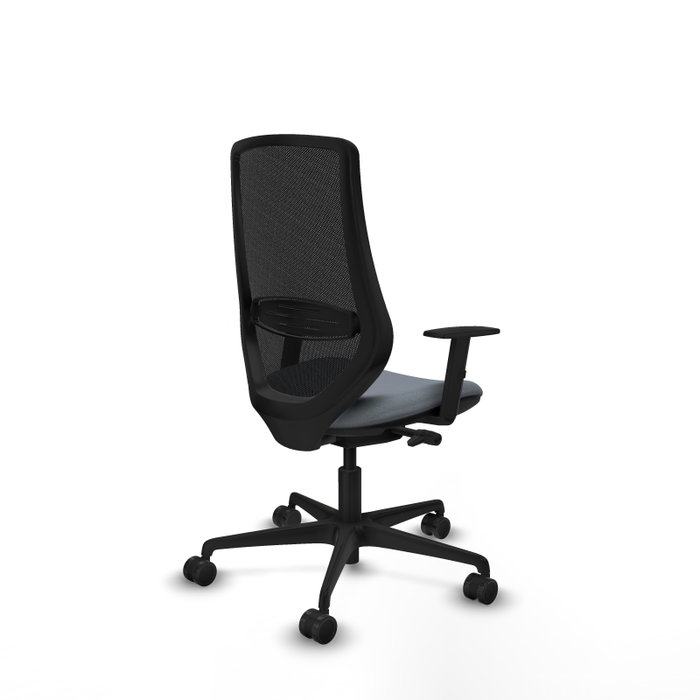 PIQUERAS Y CRESPO Silla de oficina Mardos con mecanismo Sincro/Traslack, Gris y Negro