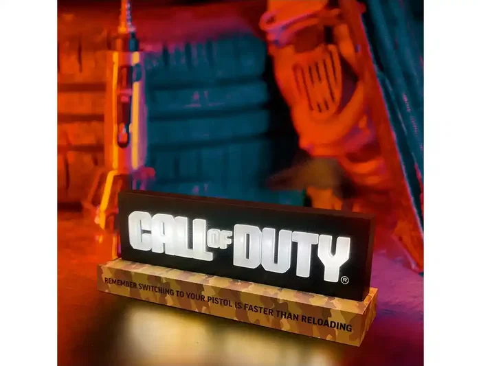 Wondee Call of Duty Lámpara Gaming de Capuchón, 5W, Batería y Cable, 475 Lm