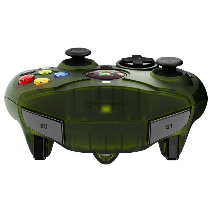Hyperkin M01618-GN DuchesS Mando Alámbrico Verde Transparente para Xbox Series X, Xbox Series S, Xbox One y PC