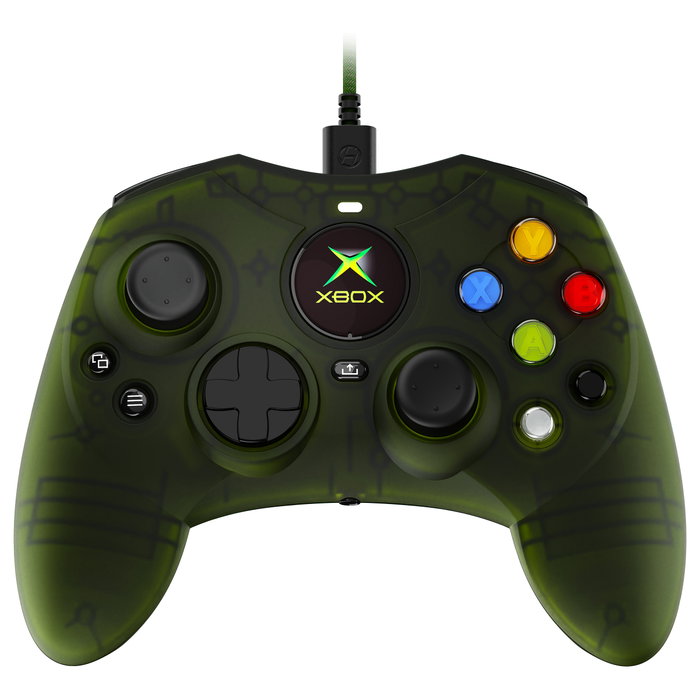 Hyperkin M01618-GN DuchesS Mando Alámbrico Verde Transparente para Xbox Series X, Xbox Series S, Xbox One y PC