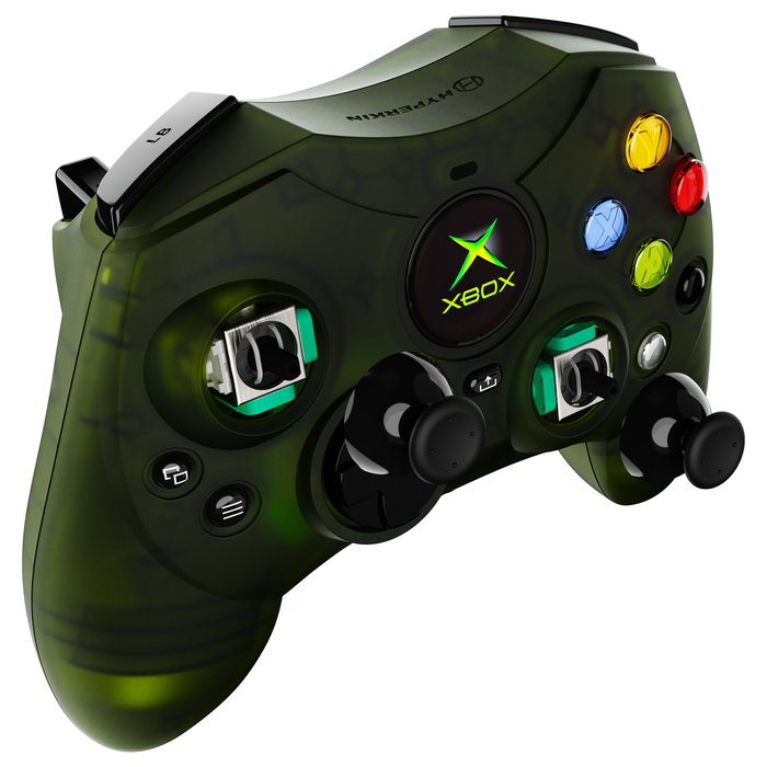 Hyperkin M01618-GN DuchesS Mando Alámbrico Verde Transparente para Xbox Series X, Xbox Series S, Xbox One y PC