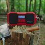Albrecht DR 112 Outdoor Kurbelradio DAB+/UKW Negro, Rojo