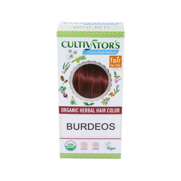 CULTIVATORS Tinte Orgánico Burdeos ECOCERT 100g CULTIVATORS Tinte Orgánico Burdeos ECOCERT 100g