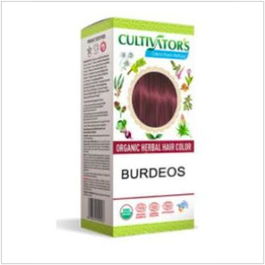 CULTIVATORS Burdeos Tinte Orgánico 100Gr Ecocert Cabello Hombres y Mujeres Cubre Canas Vegano