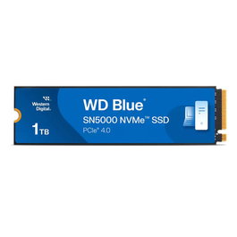 Western Digital SSD WDS100T4B0E 1TB M.2 PCIe 4.0 NVMe - SN5000 BLUE - Velocidad lectura 5150 MB/s, escritura 4900 MB/s