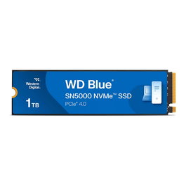 WD Blue SN5000 1TB SSD M.2 NVMe PCIe 4.0 x4 - 5150 MB/s Lectura, 4900 MB/s Escritura - Para PC/Portátil