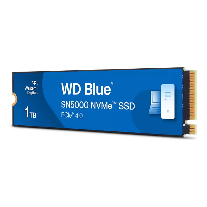 WD Blue SN5000 1TB SSD M.2 NVMe PCIe 4.0 x4 - 5150 MB/s Lectura, 4900 MB/s Escritura - Para PC/Portátil