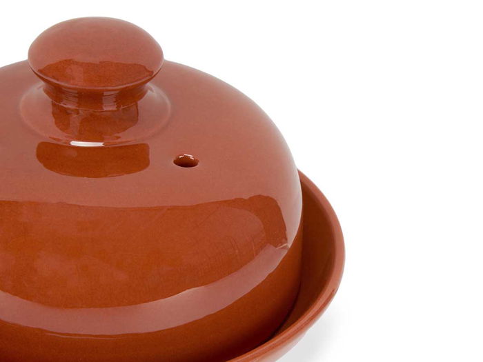 La Dehesa Quesera Pequeña 19 cm Color Miel de Barro no Refractario 18.5x18.5x11.5 cm (Set de 4)