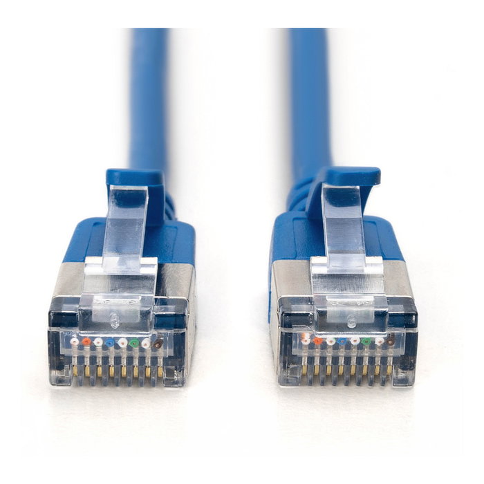 Digitus Patchkabel CAT 6A F/FTP Slim 1,0m Azul