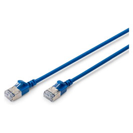Digitus Patchkabel CAT 6A F/FTP Slim 1,0m Azul