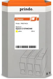 Prindo PRIET44C4 Classic Cartucho de Tinta Amarillo 80ml