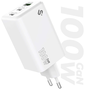 Subblim Cargador GaN 100W con 2xUSB-C y 1xUSB-A Blanco