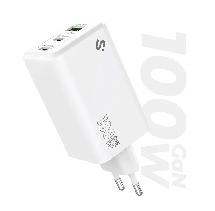 Subblim Cargador GaN 100W con 2x USB-C y 1x USB-A Blanco SUBCHG-6G1003 Subblim Cargador GaN 100W con 2x USB-C y 1x USB-A Blanco SUBCHG-6G1003
