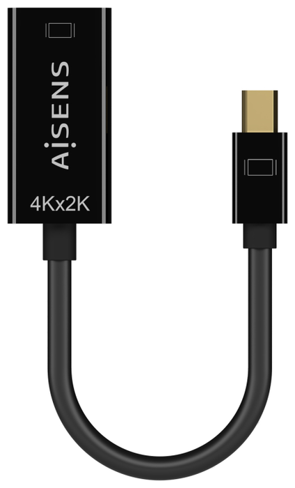 Aisens Conversor Mini DP a HDMI 4K@30Hz Negro 15cm