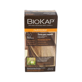 Biokap Tinte Extra Light Blond 9.0 Rubio Muy Claro 140Ml - Tinte Capilar Cobertor de Canas con Proteínas Vegetales y Aceite de Argán