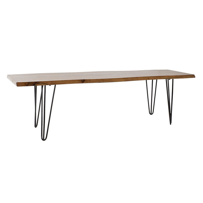 DKD Home Decor Descalzadora de Acacia y Metal Natural 160x40x46 cm