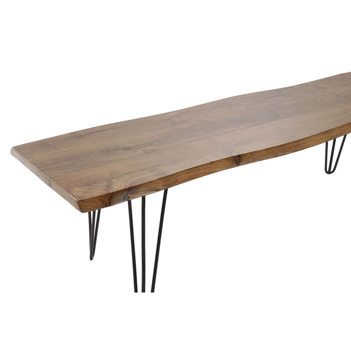 DKD Home Decor Descalzadora de Acacia y Metal Natural 160x40x46 cm
