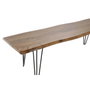 DKD Home Decor Descalzadora de Acacia y Metal Natural 160x40x46 cm