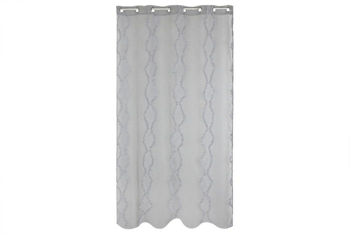 DKD Home Decor Cortina Gris Claro 260 x 140 cm (2 Unidades) Poliester