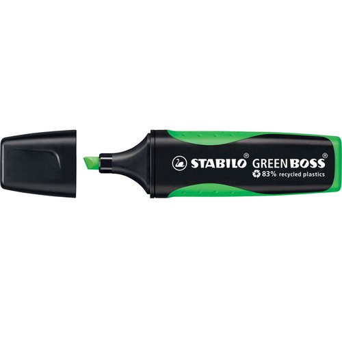 STABILO Boss Marcador Fluorescente Verde (Set de 10) STABILO Boss Marcador Fluorescente Verde (Set de 10)