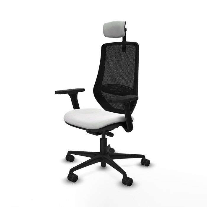 PIQUERAS Y CRESPO Silla de oficina Mardos con mecanismo Sincro/Traslack, Blanco y Negro PIQUERAS Y CRESPO Silla de oficina Mardos con mecanismo Sincro/Traslack, Blanco y Negro