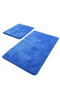 Mijölnir Havai - Blue Juego de Alfombras de Baño Acrílicas, Antideslizante, Antibacteriano, Lavable a Máquina, 2 Piezas