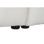 DKD Home Decor Sofá de Poliéster y Madera Blanco Bucle