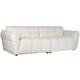 DKD Home Decor Sofá de Poliéster y Madera Blanco Bucle