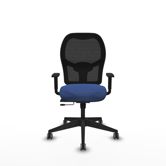 PIQUERAS Y CRESPO Silla de oficina Alocén Bali azul marino con malla negra PIQUERAS Y CRESPO Silla de oficina Alocén Bali azul marino con malla negra
