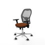 PIQUERAS Y CRESPO Silla de oficina Jorquera con mecanismo Sincro/Traslack, Marrón y Gris