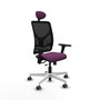 PIQUERAS Y CRESPO Silla de oficina Motilla con mecanismo Sincro/Traslack, Morado y Negro