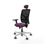 PIQUERAS Y CRESPO Silla de oficina Motilla con mecanismo Sincro/Traslack, Morado y Negro