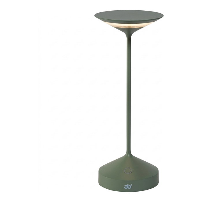 ab+ Tempo Lámpara de mesa portátil verde salvia LED ab+ Tempo Lámpara de mesa portátil verde salvia LED
