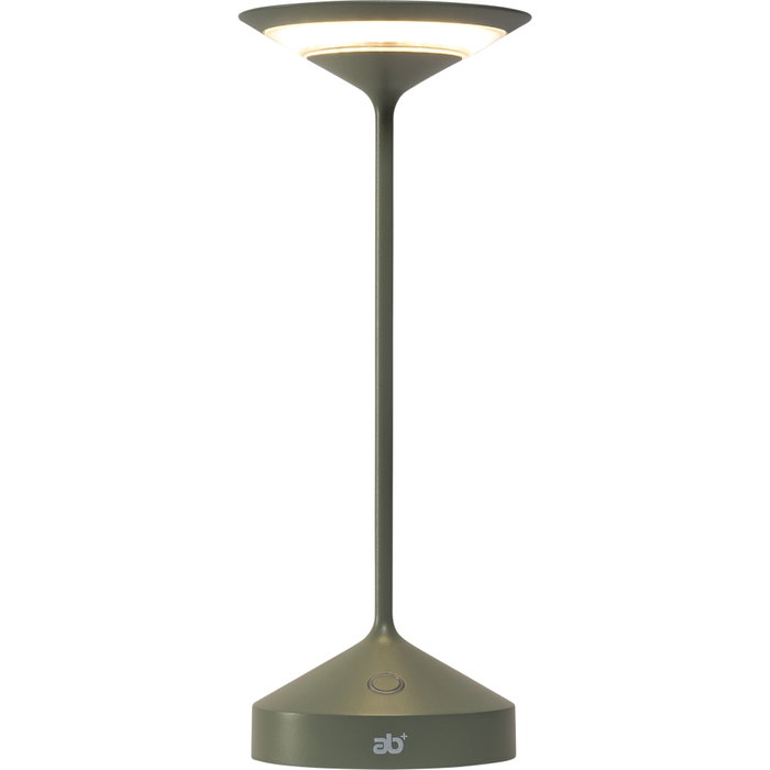 ab+ Lámpara de mesa portátil Tempo Sage Green