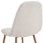 Home Deco Factory Silla Freya Tapizado Rizo Colección Natural, Madera y Hierro, Asiento Poliéster 47cm, 50x44x86 cm, Soporta 110 kg