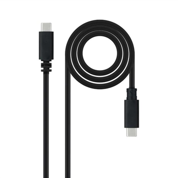 Nanocable Cable USB 2.0 USB-C a USB-C de 2m, Negro