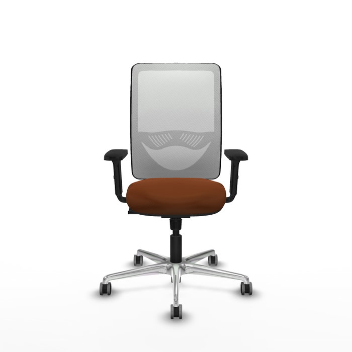 PIQUERAS Y CRESPO Silla de oficina Zulema con mecanismo Sincro, Marrón y Blanco PIQUERAS Y CRESPO Silla de oficina Zulema con mecanismo Sincro, Marrón y Blanco