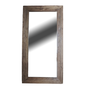 DKD Home Decor Espejo de Teca Reciclada Natural 60x80 cm