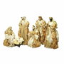 DKD Home Decor Nacimiento Corona Dorado de Poliéster 50x5x50 cm