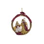 DKD Home Decor Nacimiento Corona Dorado de Poliéster 50x5x50 cm