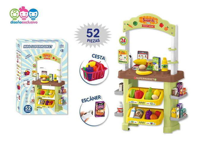 Jugatoys Mini Supermarket con cesta, peso y accesorios