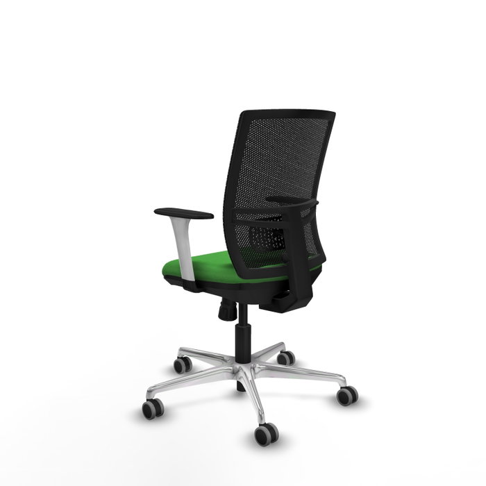 PIQUERAS Y CRESPO Silla de oficina Yunquera con mecanismo Sincro, Tela Verde y Malla Negra PIQUERAS Y CRESPO Silla de oficina Yunquera con mecanismo Sincro, Tela Verde y Malla Negra
