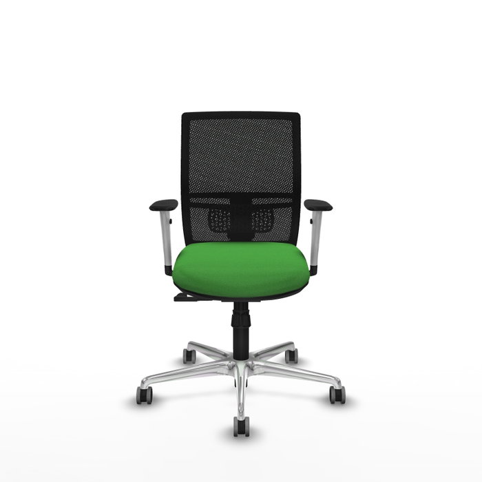 PIQUERAS Y CRESPO Silla de oficina Yunquera con mecanismo Sincro, Tela Verde y Malla Negra PIQUERAS Y CRESPO Silla de oficina Yunquera con mecanismo Sincro, Tela Verde y Malla Negra