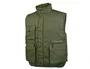 Deltaplus Chaleco multibolsillos con cremallera verde talla M