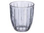 Vivalto Vaso Agua Rayas 300 ml Gris Humo 8.5x9.5x8.5 cm (Set de 24)