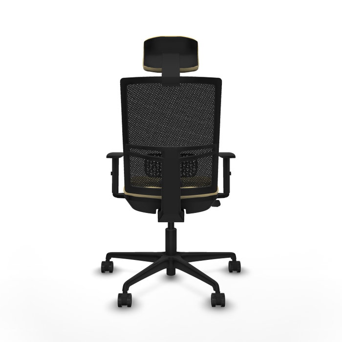 PIQUERAS Y CRESPO Silla de oficina Yunquera con mecanismo Sincro/Traslack Crema y Negro PIQUERAS Y CRESPO Silla de oficina Yunquera con mecanismo Sincro/Traslack Crema y Negro