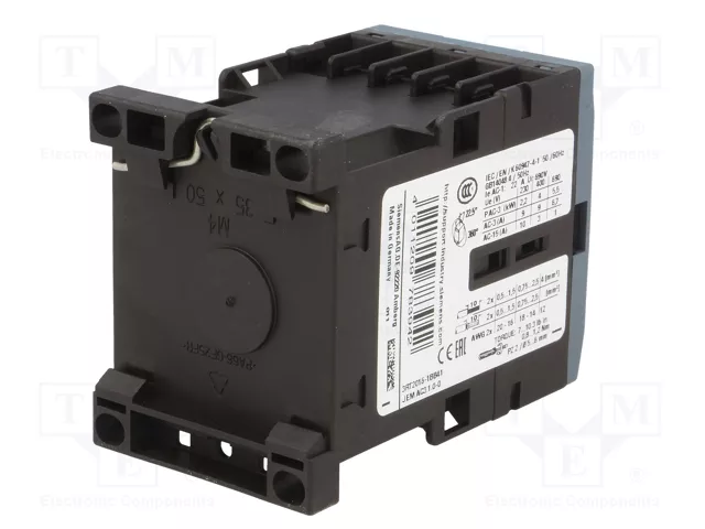 Siemens 3RT20161BB41 Schütz AC-3 4kW/400V 1S 24VDC 3p S00