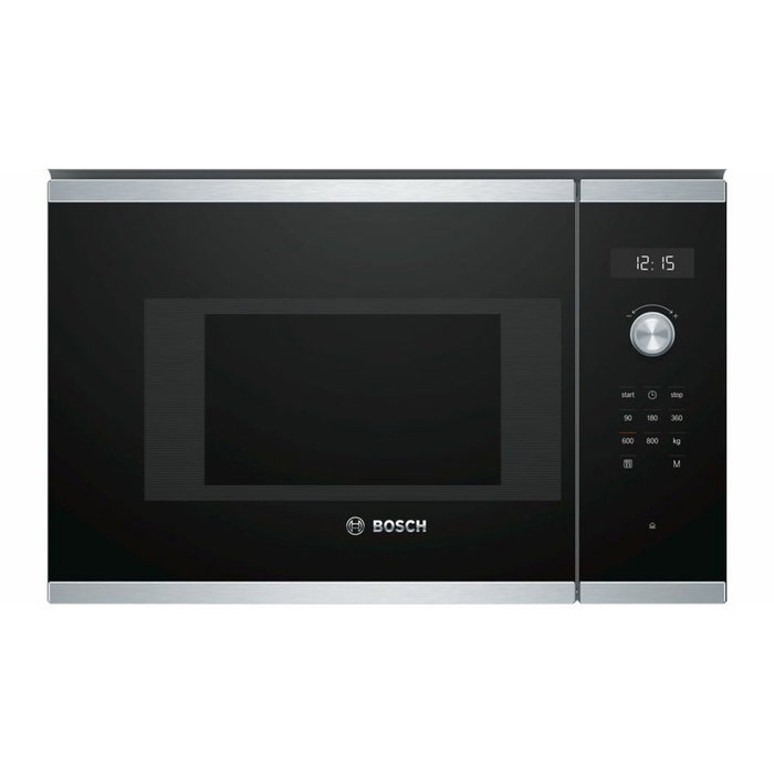 Microondas BOSCH BFL524MS0 Negro/Plateado 800 W Microondas BOSCH BFL524MS0 Negro/Plateado 800 W