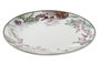 DKD Home Decor Plato de Porcelana Tropical Esmaltado Verde, Marrón y Blanco, 19x19x2 cm