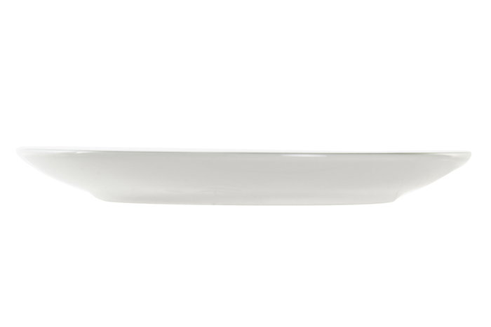 DKD Home Decor Plato de Porcelana Tropical Esmaltado Verde, Marrón y Blanco, 19x19x2 cm